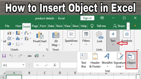 Insert Object In Excel Youtube Riset