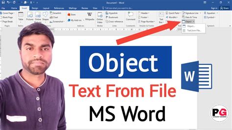 Insert Object in MS Word how to insert object in Word Insert