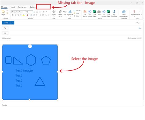 Insert an Image Inline in a Windows Live Hotmail Email