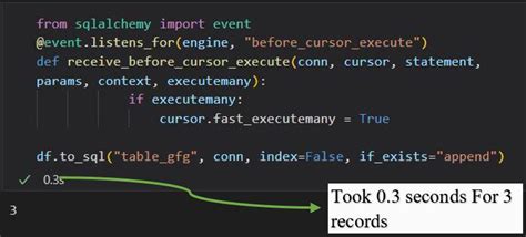 Insert pandas dataframe into sql server with sqlalchemy.  Utilizing this method requi...