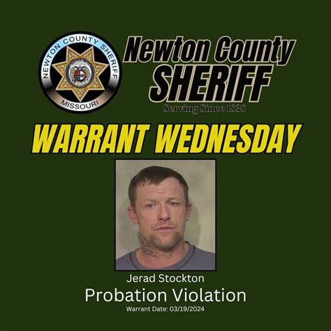 Inside Joplin Warrant Wednesday Newton County Sheriff seeking these