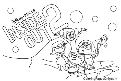 Inside Out 2 Coloring Books