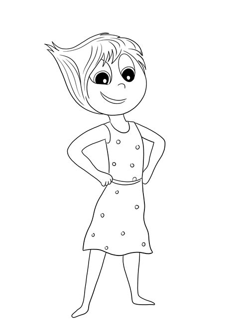 Inside Out 2 Joy Coloring Pages