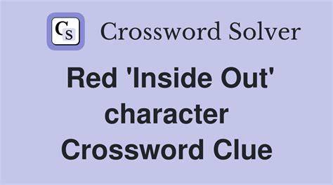 Inside Out Character Crossword Clue