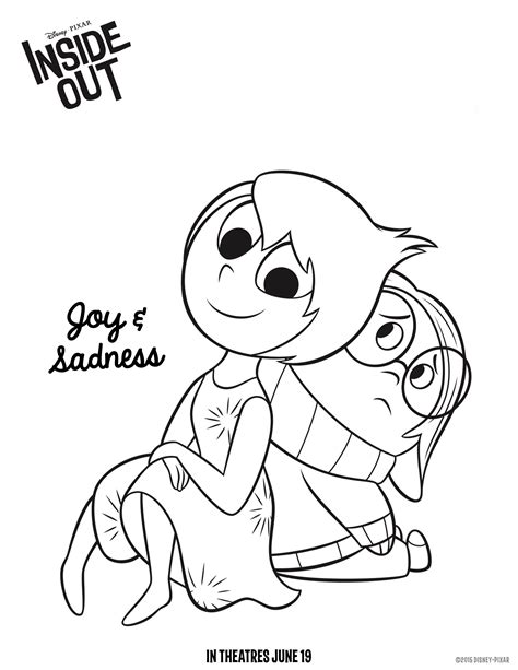 Inside Out Free Coloring Pages