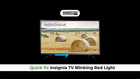Whenever your Insignia TV starts flashing the red light 4 times, first you should check its cable connection. If the loose cable connection causes red light to blink, tighten it and hard reset your TV. …. 