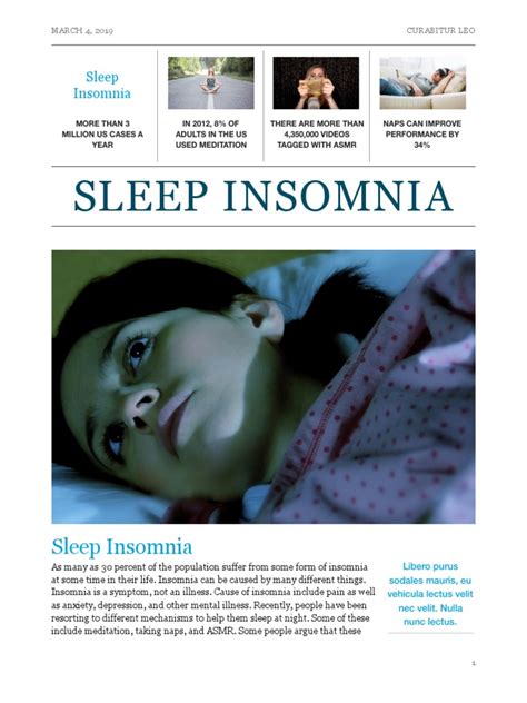 Insomnia and the Role of Thinking. Insomnia may begin due to a range of factors including stress or pain. Usually, however, different factors keep the problem going. Negative thoughts about sleep can play a very important role in maintaining sleep problems, as shown in ‘The Vicious Cycle of Insomnia’ below: Initial poor sleep due to stress ... . Insomnia_aushang_newsletter.pdf