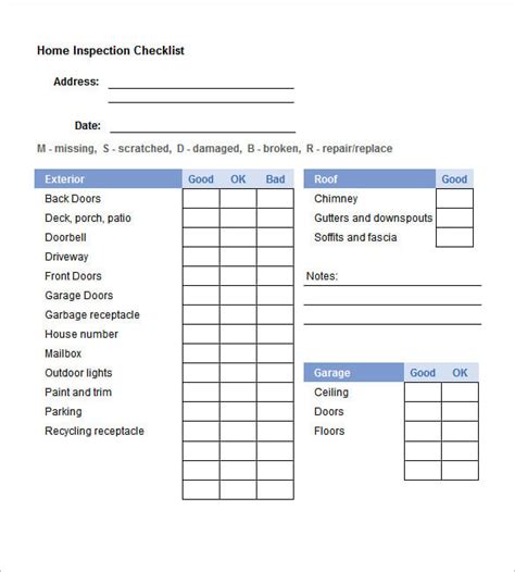 Inspection Checklist Excel Templates at