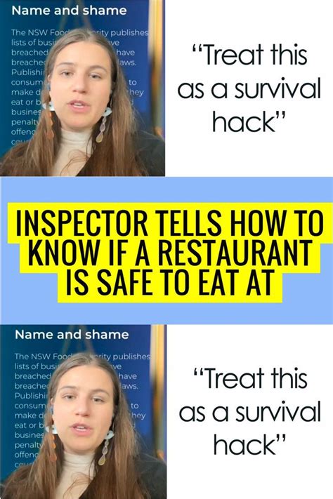 Inspector Tells How To Know If A Restaurant Is Safe To Eat At 