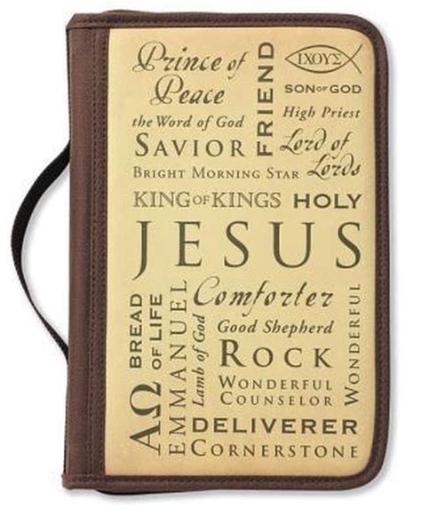 Full Download Inspiration Names Of Jesus Brown Large Book And Bible Cover By Zondervan