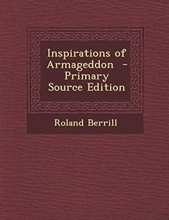 Inspirations of Armageddon : : Kitap. 