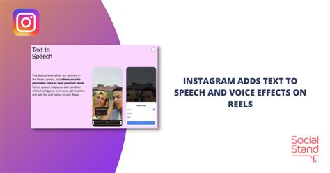 Instagram Adds Text to Speech and Voice Effects Features to Reels
