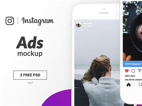 Instagram Ads Mockup Free PSD Template PSD Repo