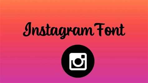 Instagram Logo Font Download Free Font & Logo