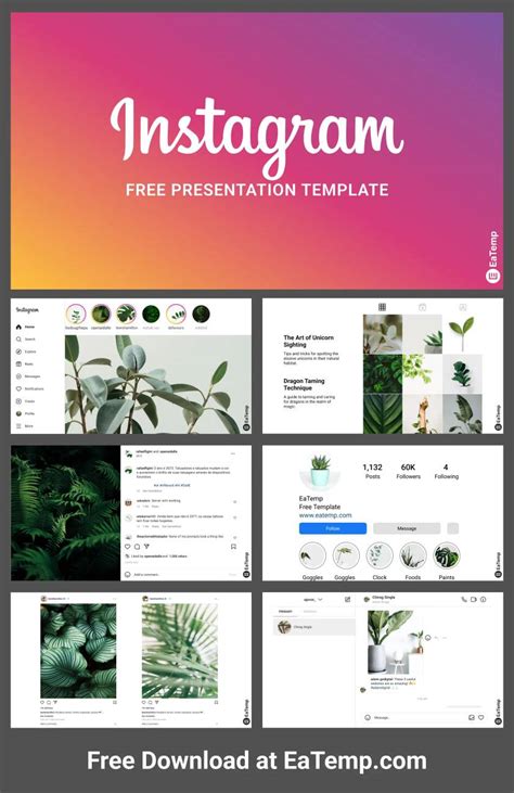 Instagram Powerpoint Template Slide Presentationgo