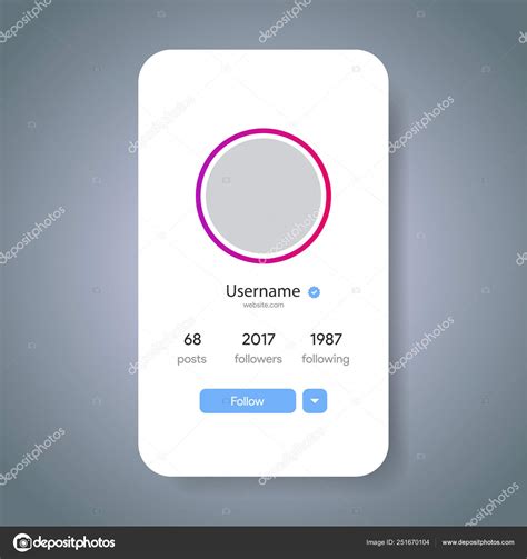 Instagram Preview Page Social Media Profile Information Follow Button