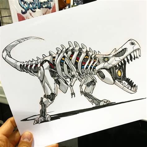Instagram Robots drawing, Robot art, Robot animal