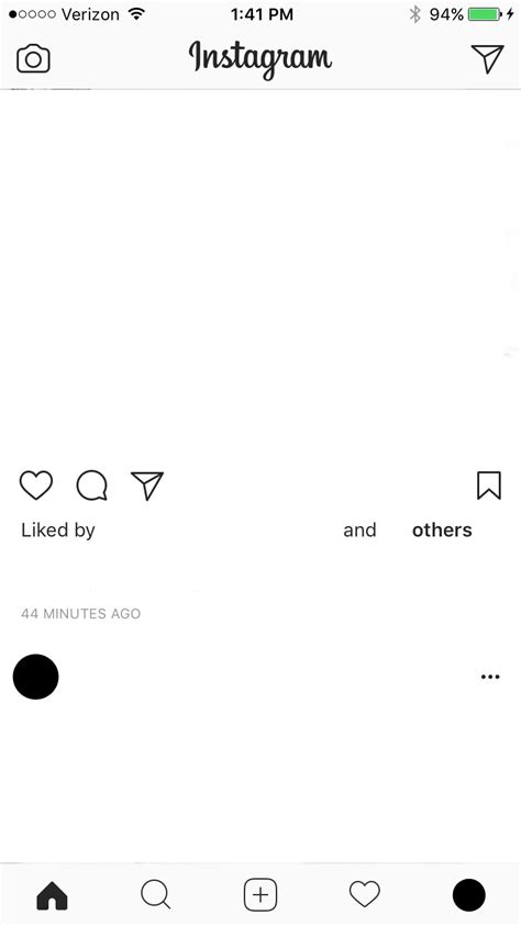 Instagram Template Blank