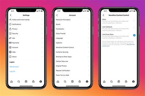 Instagram allows users to filter sensitive content in the Explore tab