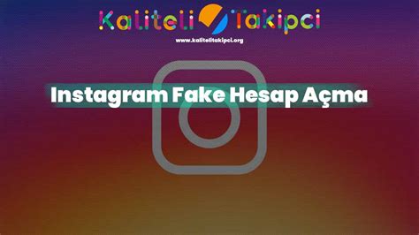 Instagram fake hesap satın al