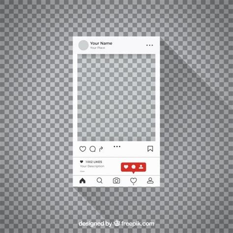Instagram post with transparent backgrou... Free Vector Freepik 