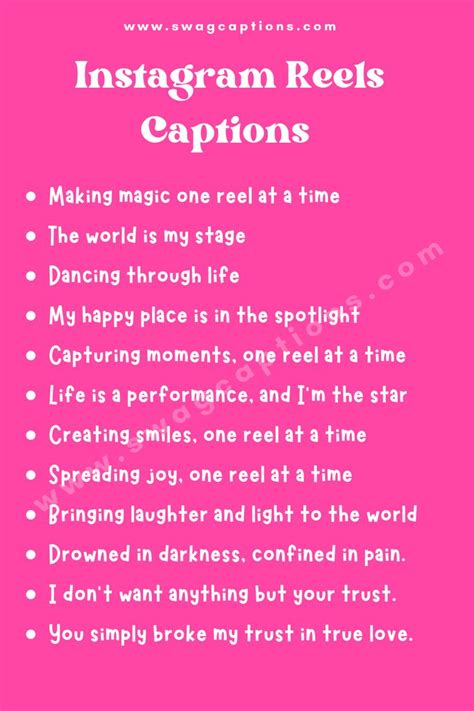 Instagram reel caption.  Perfect for posts, reels & stories - fast, simple & un...