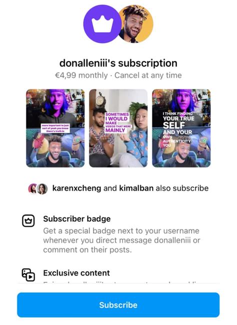 Instagram subscriptions. Instagram announced via blog post that the initial test was launching on Wednesday (January 19), more accounts are to be added to the trial over the next few months. The subscription service comes ... 