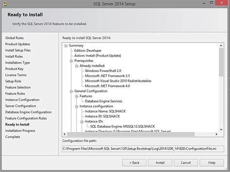 Instalación desatendida de SQL Server