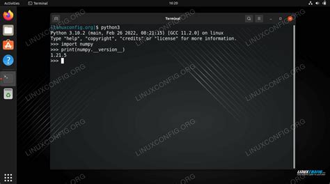 Install Numpy on Ubuntu 22.04 Jammy Jellyfish Linux Linux Tutorials