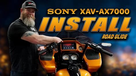 Install Sony XAV-AX7000 Harley Davidson Road Glide - YouTube