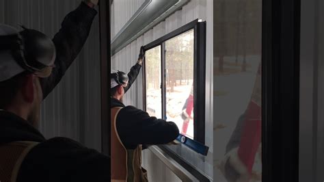 Install Window in Steel Building YouTube