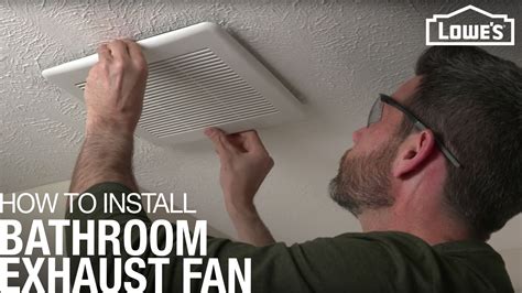 Install bathroom exhaust fan. 