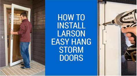  EasyHang® Installation Steps: Step 1: Tools Needed & Determine Hinging. Step 2: Set Placeholder Screw for Hinge Rail. Step 3: Storm Door Expander. Step 4: Attach Hinge Rail to Storm Door. Step 5: Attach Storm Door to Door Frame. Step 6: Install the Drip Cap. Step 7: Install Latch Rail. Step 8: Install Handle and Strike Plate. 