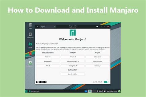 Install manjaro.  Manjaro is a free and open source Linux operating system tha...