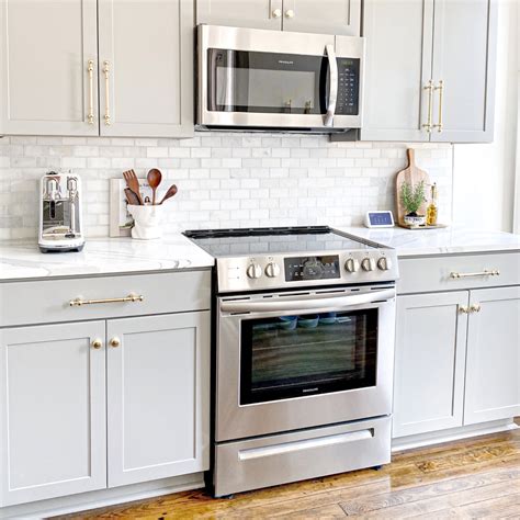 Install microwave above stove. A better installation choice: The microwave has enough room at both sides for ventilation and is properly supported. 3. A Microwave Against a Wall Is a Bad Idea. ... both the door of the microwave and your wall can get damaged over time,” Daniel says. A microwave oven planned in a restricted space can also make the appliance awkward to … 