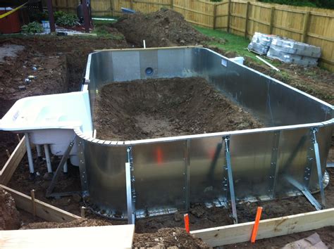 Install pool. An above-ground pool costs $1,600 to $7,500 with installation, depending on the size, shape, and material. Above-ground pool prices are $800 to $4,500 for the pool itself and $800 to $3,000 on average for labor. Adding a deck, steps, lighting, or a fence will increase the final cost. Average above-ground pool … 