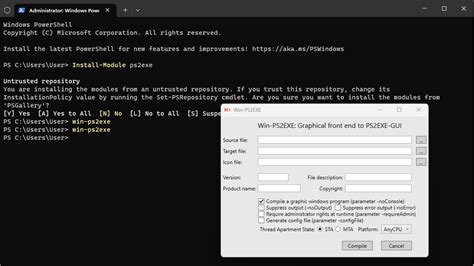 Install ps2exe. ps1 script to an . 0.  If nothing Apache HTTP Server I...