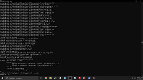Install python2 debian. policy: [python-oslo.  Use a Bash terminal on your Windows machine run...