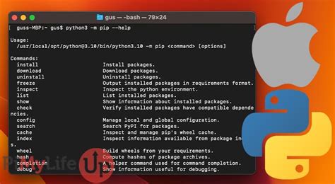 Install python3 pip macos.  If you don't have sufficient permissions to instal...