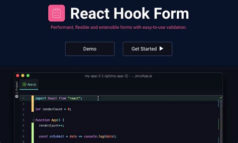 Install react hook form