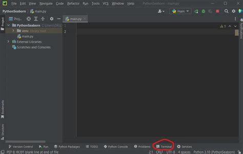 Install seaborn in pycharm.  Either way, it is going to be a The seaborn codebase is pure Py...