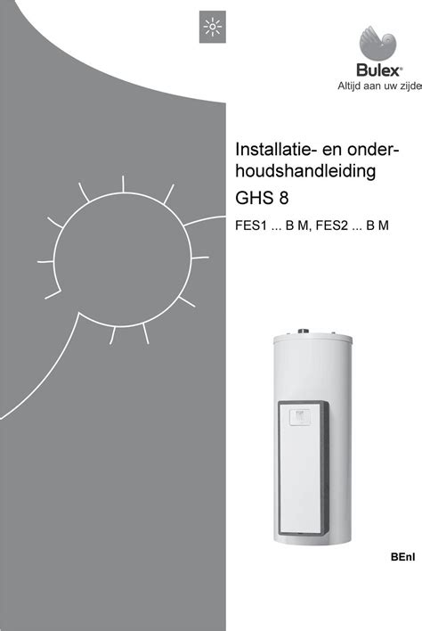 Installatieenonder houdshandleiding - Bulex