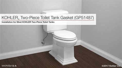 Installation - Toilet Tank and Tank Gasket (GP51487) - YouTube