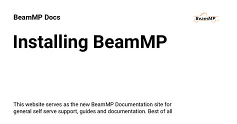 Installation BeamMP