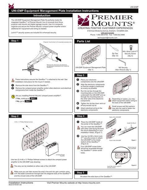 Installation Manual Template Collection