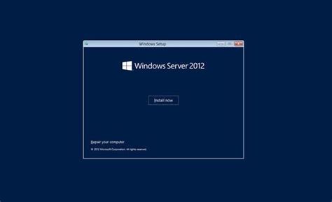 Installation de Windows Server 2012