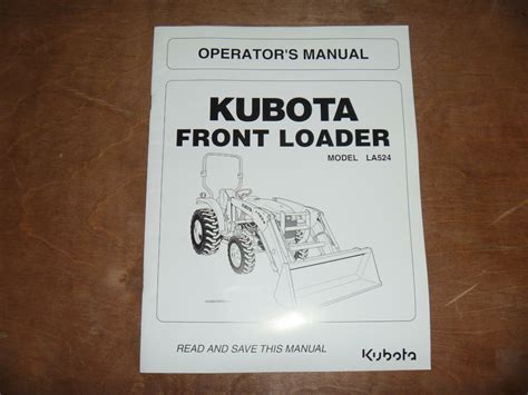 Installation manual for a kubota la524 loader. - Aportaciones para la formulación de una concepción moderna de la política cultural de panamá.