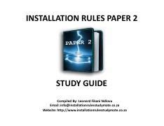 Installation rules paper 2 study guide. - Nra guide to the basics of pistol shooting.