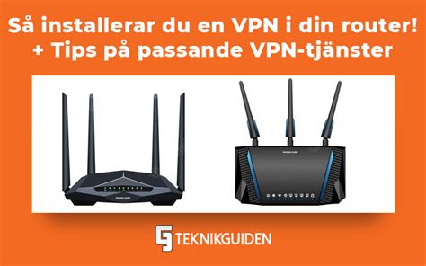 Installera vpn på router