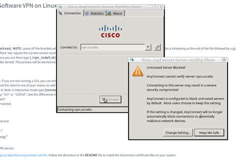 Installing And Using The Cisco Anyconnect Client With Ubuntu For Uci Vpn